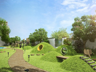 幼兒園景觀設(shè)計(jì)，核心塑造童趣性-金石裝飾幼兒園裝修設(shè)計(jì)